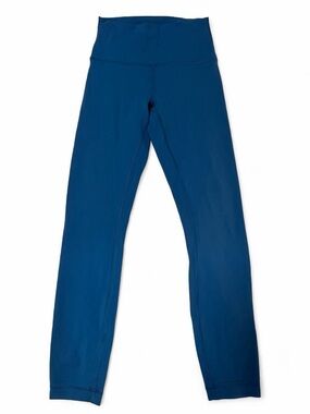 Lululemon High-Rise Leggings in Limited Edition Deep Blue Color